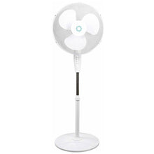 Cargar imagen en el visor de la galería, Ventilador de Pie Silencioso Redondo Oscilante 3 Velocidades Cabezal Inclinable y Altura Regulable