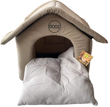 Cargar imagen en el visor de la galería, Casa para Perro Gato Mascota con Cojin, y Cremallera Desmodable 54x50x46 cm