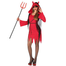 Cargar imagen en el visor de la galería, Disfraz Diabresa demonio adulto mujer para Halloween Carnaval Teatro
