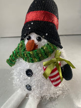 Cargar imagen en el visor de la galería, Muñeco Elfo Sentado de Navidad con luz LED Ilumina Cuerpo, Figura Enano de Elfo de Navideño Para Decoración de Navadad 15x9x45cm