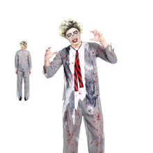 Cargar imagen en el visor de la galería, Disfraz Colegial Zombi Hombre Adulto para Halloween Carnaval Teatro