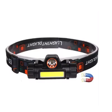 Cargar imagen en el visor de la galería, Linterna de cabeze frontal led recargables ajustable 2 modos 127LM IP20 Magenética para campo, camping al aire libre, escalada de montaña y minería y reparación de automóviles