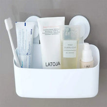 Cargar imagen en el visor de la galería, Repisa de pared para baño, estantería WC de PVC con ventosa, 25x10x18 cm