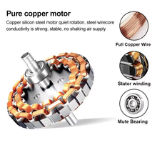 Cargar imagen en el visor de la galería, Ventilador de techo con luz Led, 6 aspas, Utrasilencioso, 3 velocidades de ventilación, 81 cm de diámetro, 70 W - Gerimport