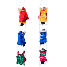 Cargar imagen en el visor de la galería, Colgante Reyes Magos con Escalera de Cuerda Para Balcón Ventana Terraza Decorcion de Navidad