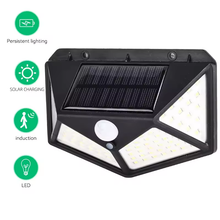 Cargar imagen en el visor de la galería, Lámpara de Solar con Sensor de movimiento resencia 3 Funciones, Luz Foco de Emergencia de Solar Para Exterior terrzas, accesos, jardines, balcones