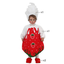 Cargar imagen en el visor de la galería, Disfraz Fresa Fruta Niño Bebé Niña Infantil para Carnaval Fiesta Teatro