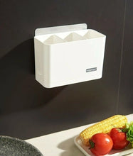 Cargar imagen en el visor de la galería, Organizador de Cocina o Baño con 3 Compartimentos Con Ventosas Super Adhesiva de PVC