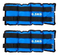 Cargar imagen en el visor de la galería, Pesas Para Tobillos y Muñecas de 1 a 5 Kilos, Lastres Doble Correa Ajustables, para Fitness Ejercicio Gimnasio Entrenamiento, Pesas Tobilleras Multifuncional