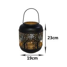 Cargar imagen en el visor de la galería, Candelabro Portavela Metal Dorado y Negro para Decoración de Casa