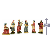 Cargar imagen en el visor de la galería, Figura Pastor / pastora Belen 6 piezas 13cm resina Para Decoración de Navidad