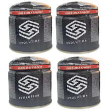 Cargar imagen en el visor de la galería, Hornillo camping Cartuchos butano 190 g portátil exterior, Quemador a Gas + gas C-200 GBS