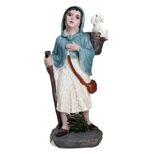 Cargar imagen en el visor de la galería, Set de 4 Figuras de Belén – Pastores Jovenes 12.5 cm en Resina - Gerimport