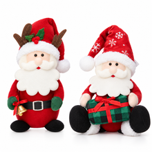 Cargar imagen en el visor de la galería, Santa Claus Navidad, figura navideña, decoración navideña, Papá Noel rojo, adorno de Navidad 2 Modelos Surtidos al Azar, 20 x 14 x 27 cm