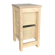 Cargar imagen en el visor de la galería, Mueble Auxiliar Cajonera Estrecho de Madera de Pino Natural Color Roble Claro Madera Natural