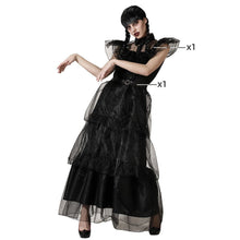 Cargar imagen en el visor de la galería, Disfraz Vestido Cosplay Niña Muerta Negra Mujer Adulto Para Halloween Carnaval Teatro