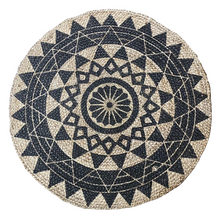 Cargar imagen en el visor de la galería, Alfombra redonda trenzada de 100% Yute natural de 4 diseños – Diámetro 90 cm