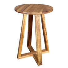 Cargar imagen en el visor de la galería, Taburete de baño con 4 patas Cruzadas y tapa de madera MDF