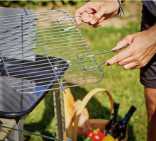 Cargar imagen en el visor de la galería, Elite - Barbacoa de Carbón Rectangular con 2 Ruedas y Patas (82.5 X 33 X 84 CM)