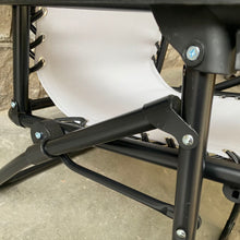 Cargar imagen en el visor de la galería, Silla Tumbona Hamaca Plegable Reclinable de gravedad cero y resistente para Playa, jardín, terraza - Hamaca Multiposiciones de Metal con cojín reposacabeza