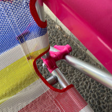 Cargar imagen en el visor de la galería, Silla Tumbona plegable de playa 5 Posiciónes con estructura de aluminio y tejido textilen, transpirable y fresco