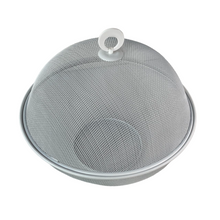 Cargar imagen en el visor de la galería, Frutero de Mesa Rejilla con Tapa Metal Redondo Para Conserva Frutas Frescas 28.5 x 22 cm