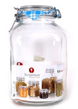 Cargar imagen en el visor de la galería, Tarro Hermético De Cristal Borgonovo Primizie Transparente