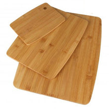 Cargar imagen en el visor de la galería, Juego de Tablas de Cortar de Bambú, Tabla de Cortar de Cocina Rectangular 3 Tamaños