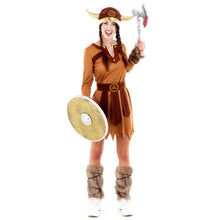 Cargar imagen en el visor de la galería, Disfraz Vikinga Mujer Adulto para Carnaval Fiesta Teatro