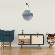 Cargar imagen en el visor de la galería, Espejo rústico Decoración montado en la pared con cuerda de Yute colgante para baño dormitorio salón