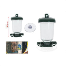 Cargar imagen en el visor de la galería, Comedero para pájaros salvajes de gran capacidad de Plástico con Ventosa