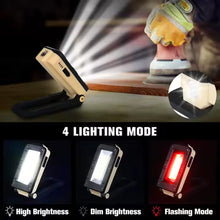 Cargar imagen en el visor de la galería, Luz de trabajo LED de 4 modos recargable magnético y colgante max. 4 w, 300 lm IP20