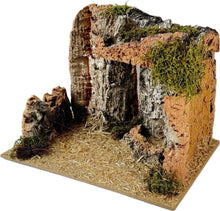 Cargar imagen en el visor de la galería, Cueva de Corcho Navideño Para Decoracion Navidad de Belén Nacemiento