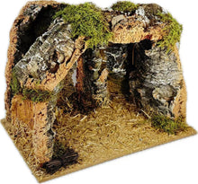 Cargar imagen en el visor de la galería, Cueva de Corcho Navideño Para Decoracion Navidad de Belén Nacemiento