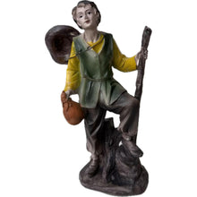 Cargar imagen en el visor de la galería, Set de 3 figuras de pastores para Belén en distintos modelos en Resina 18 cm para Decoración de Navidad