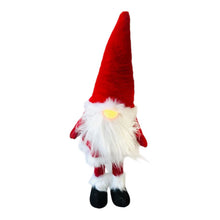 Cargar imagen en el visor de la galería, Muñeco de Gnomo de Navidad con 1 luz LED Rojo con Movimiento de Muelle, Figura Enano de elfo de Navideño Para Decoración de Navadad 24 x 16 x 58 cm
