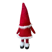 Cargar imagen en el visor de la galería, Muñeco de Gnomo de Navidad con 1 luz LED Rojo con Movimiento de Muelle, Figura Enano de elfo de Navideño Para Decoración de Navadad 24 x 16 x 58 cm