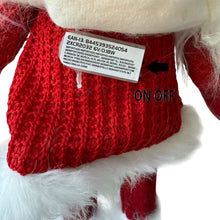 Cargar imagen en el visor de la galería, Muñeco de Gnomo de Navidad con 1 luz LED Rojo con Movimiento de Muelle, Figura Enano de elfo de Navideño Para Decoración de Navadad 24 x 16 x 58 cm