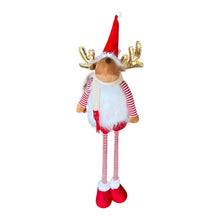 Cargar imagen en el visor de la galería, Muñeco Reno Extensible Navideño 64-103 cm – Decoración de Navidad en Tono Rojo