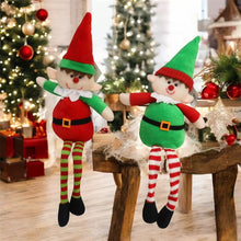 Cargar imagen en el visor de la galería, Set 2 Muñecos Elfo Niño y Niña Decoración Navideña