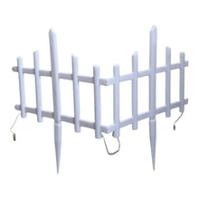 Cargar imagen en el visor de la galería, Pack de 8 Vallas de Luz LED 2 en 1 para Jardín – Decoración Navideña Interior y Exterior