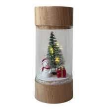 Cargar imagen en el visor de la galería, Figura Navideña en Tubo de Cristal con Luz LED – 3 Modelos al Azar para Decoracion de Navidad ø7x16.3cm