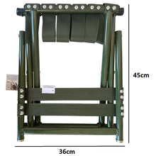 Cargar imagen en el visor de la galería, Silla de Pesca Portátil Plegable de Poliéster y Metal – Taburete Ligero y Resistente hasta 100 kg