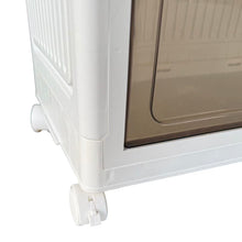 Cargar imagen en el visor de la galería, Organizador Apilable con Ruedas X2 – Caja de Almacenaje Plegable con Puertas Frontales – 3 Tamaños Disponibles – Plástico Resistente