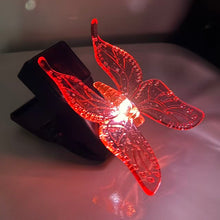 Cargar imagen en el visor de la galería, 3 Mariposas de Luz Solar para Jardín con Pinza, Decoración LED Exterior Impermeable PP, Luces Solares Decorativas para Plantas, Macetas, Balcón o Terraza