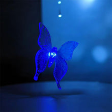 Cargar imagen en el visor de la galería, 3 Mariposas de Luz Solar para Jardín con Pinza, Decoración LED Exterior Impermeable PP, Luces Solares Decorativas para Plantas, Macetas, Balcón o Terraza