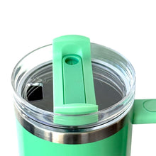 Cargar imagen en el visor de la galería, Taza Termo de Viaje 1.2L de Acero Inoxidable con Asa y Pajita | Vaso Térmico Doble Pared para Coche | Mantiene Frío y Caliente