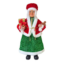 Cargar imagen en el visor de la galería, Figura de Mamá Noel de 47 cm - Adorno Navideño Tradicional con Accesorios surtidos - Gerimport