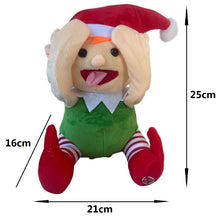 Cargar imagen en el visor de la galería, Elfo Musical con Movimiento 21x16x25 cm – Muñeco de Navidad Interactivo de Felpa con Sonido y Baile