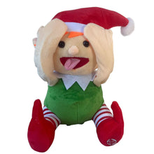 Cargar imagen en el visor de la galería, Elfo Musical con Movimiento 21x16x25 cm – Muñeco de Navidad Interactivo de Felpa con Sonido y Baile